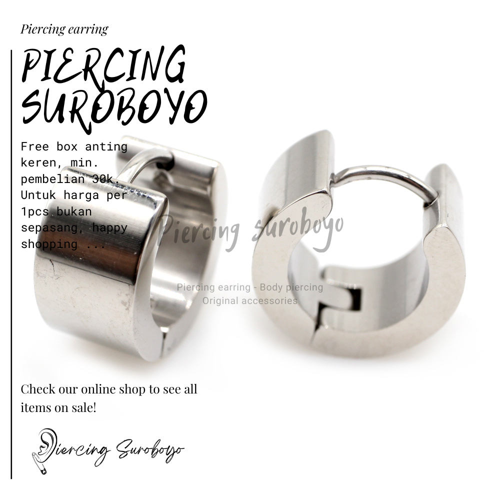 ANTING TINDIK 1PCS BARBEL LEBAR 6MM ANTING TITANIUM BARBEL TINDIK TITANIUM 1PCS.