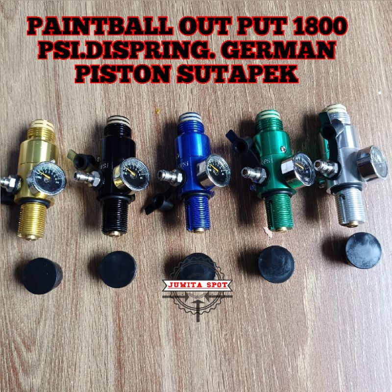 Regulator paintball 1800psi dispring jerman