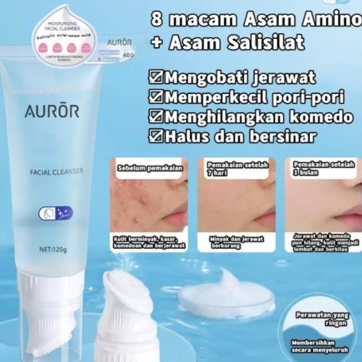 Promo Spesial  AUROR FACIAL CLEANSER ASAM AMINO  ASAM SALISILAT
