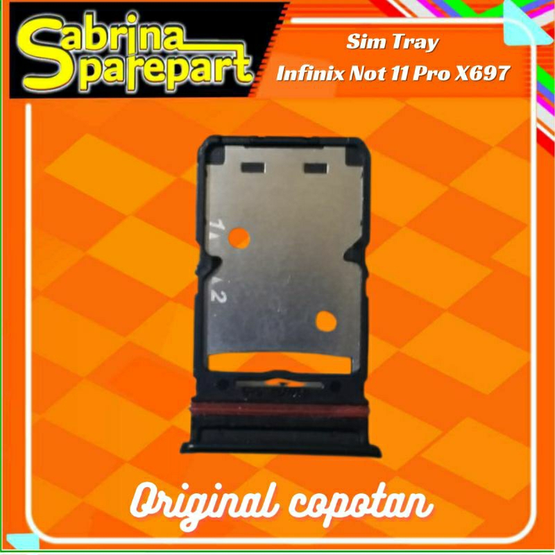 SIM Tray Infinix Not 11Pro X697 Original Copotan