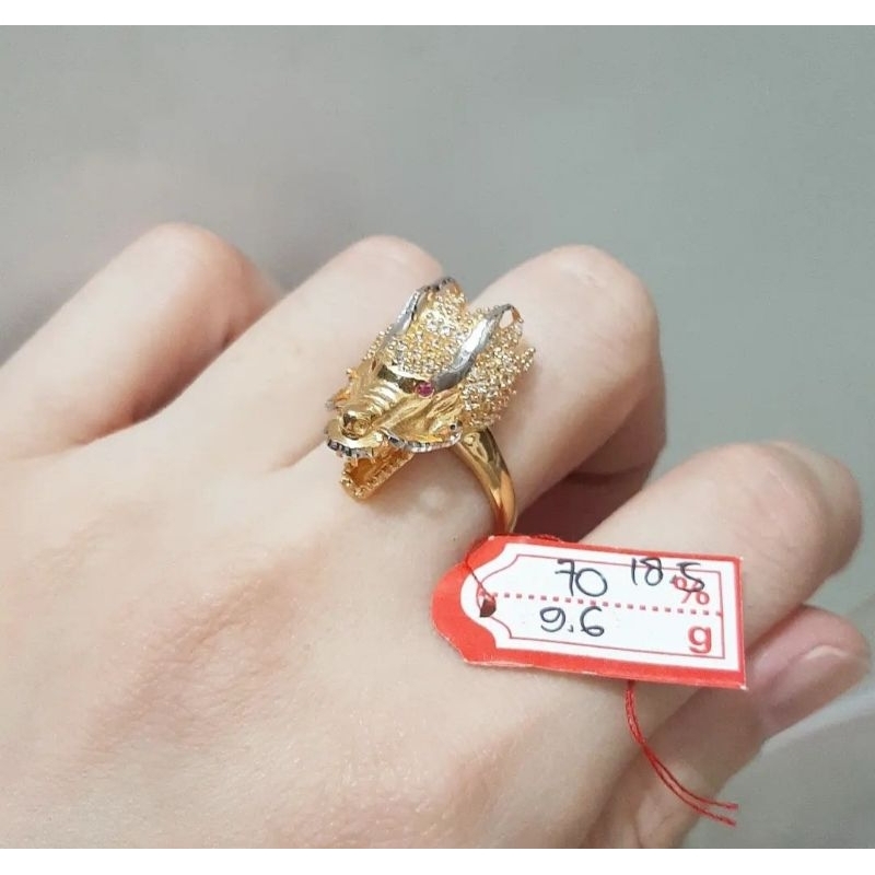 Cincin emas 70 naga pixiu