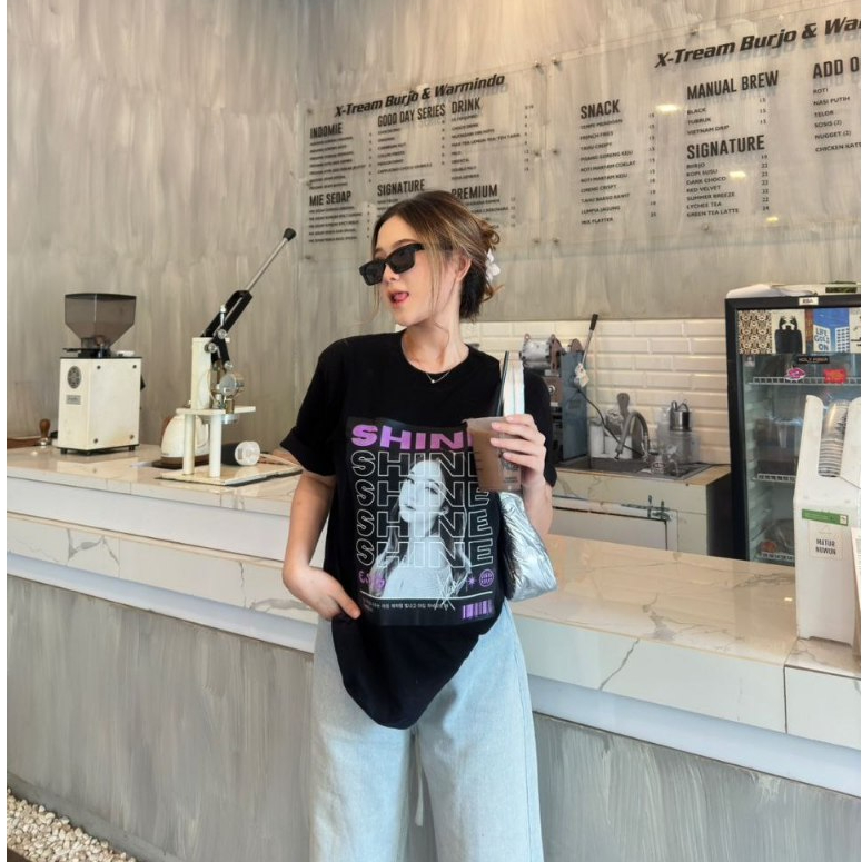 Kaos Custom Bucin Ala Korean / Kaos Sablon Foto DTF