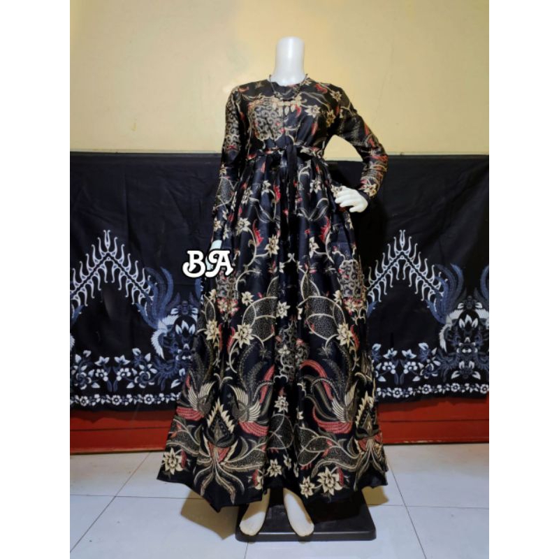 Gamis Batik Jumbo Terbaru Ld130 Ld 140 ld150