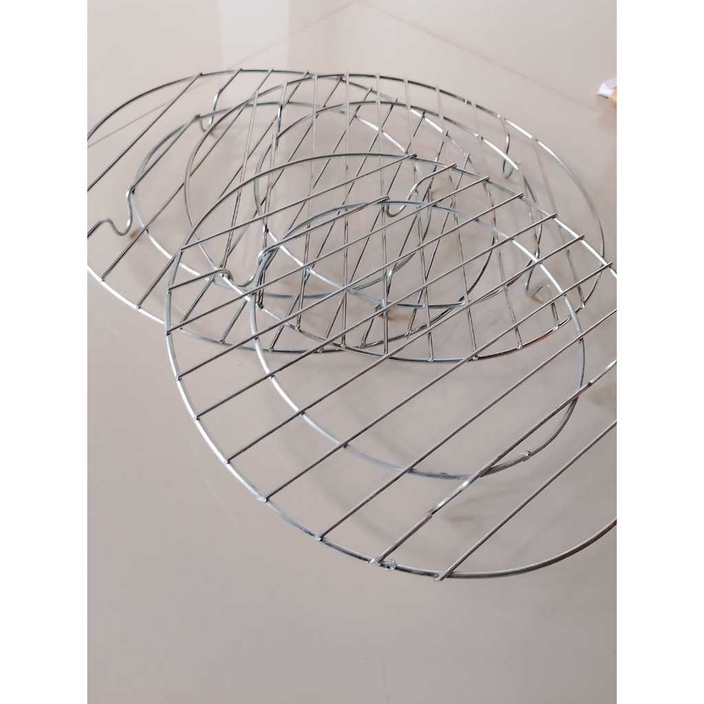 Cooling Rack / Rak Pendingin Kue / Tatakan Panci Bulat / Tatakan Setrika / Tatakan Kue Bulat /
