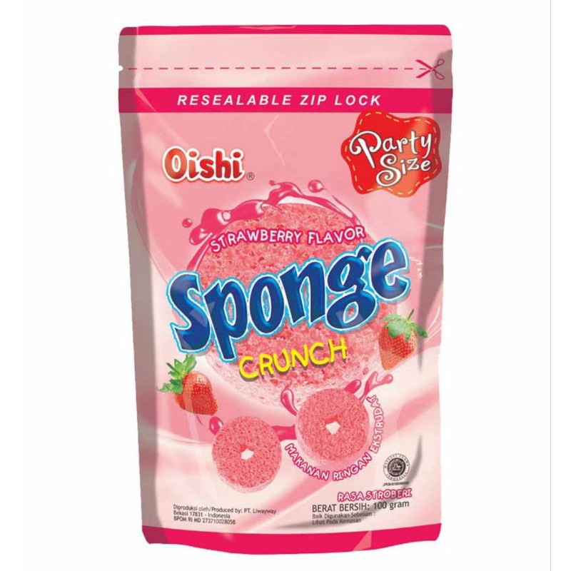 

Oishi Sponge snack Crunch strawberry 100 g