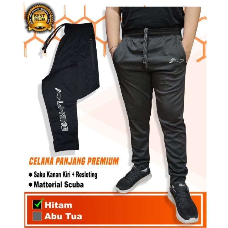Celana jogger panjang bulutangkis pria - celana jogger sporty bulutangkis terlaris