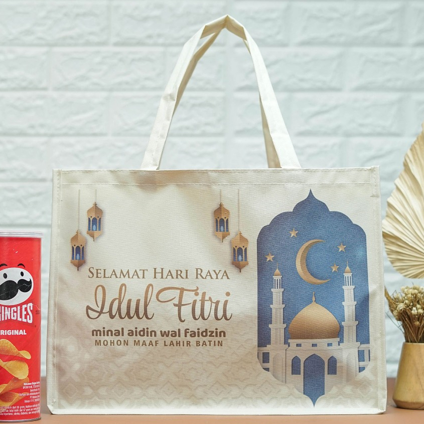 

Tas Bingkisan Lebaran Ukuran Jumbo T30 P40, Tas Parcel Hari Raya Idul Fitri Bahan POLYESTER