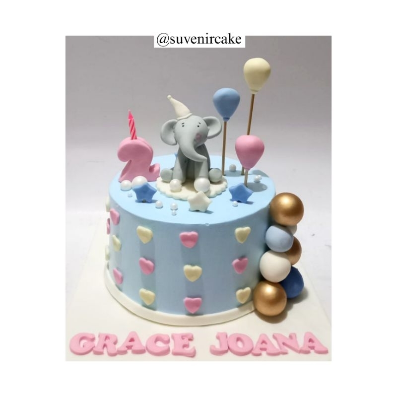 

cake elephant/elephant cake/kue ulang tahun gajah/kue ultah gajah