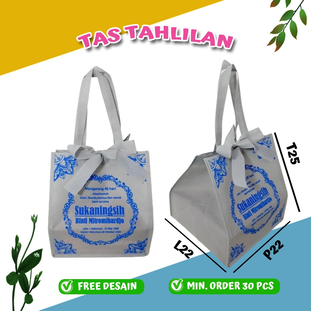 

Tas Souvenir Hajatan/Tahlilan Kotak Sablon Nama
