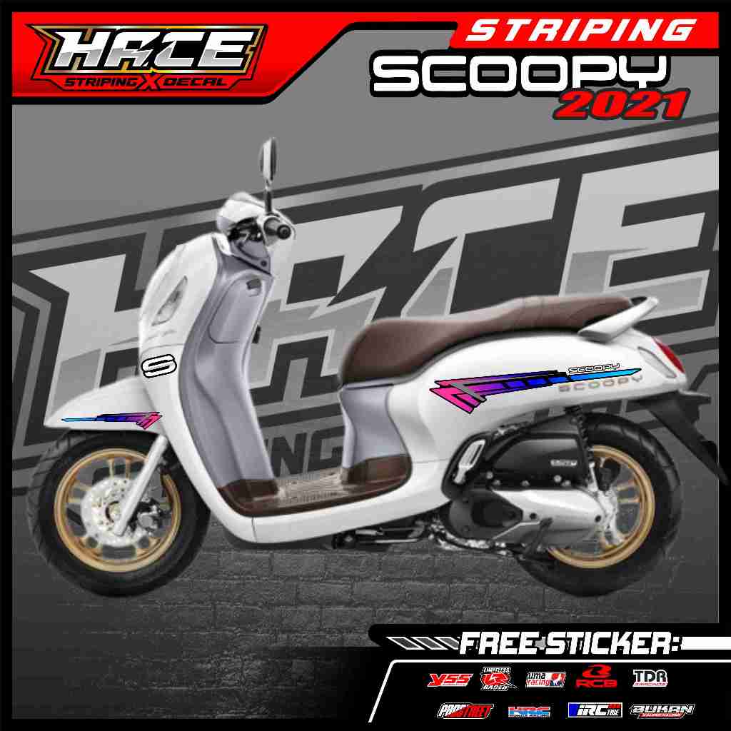 315 STRIPING STICKER SCOOPY 2021 - STRIPING STICKER SCOOPY 2021 RACING PREMIUM