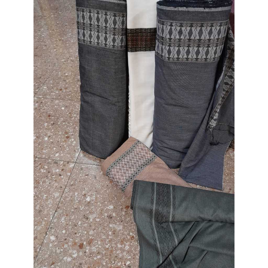 Kain Katun Madinah Bordir Bahan Koko atau Kain Baju Gamis Kain Madinah Bordir Bahan Dasar Katun Halu