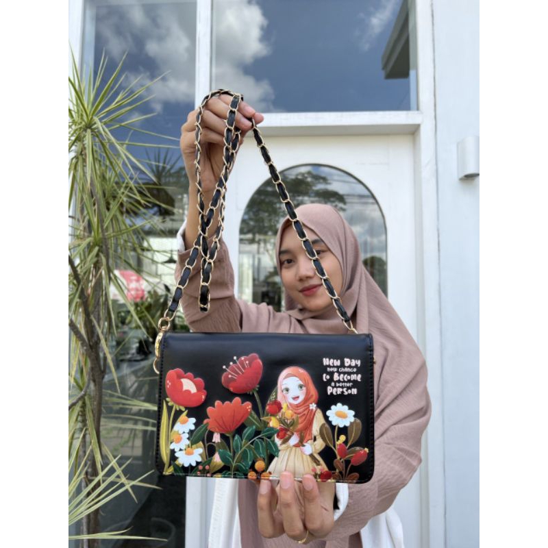 Moana mini bag & wallet by ganci unyu muslimah tas dompet hp touchscreen