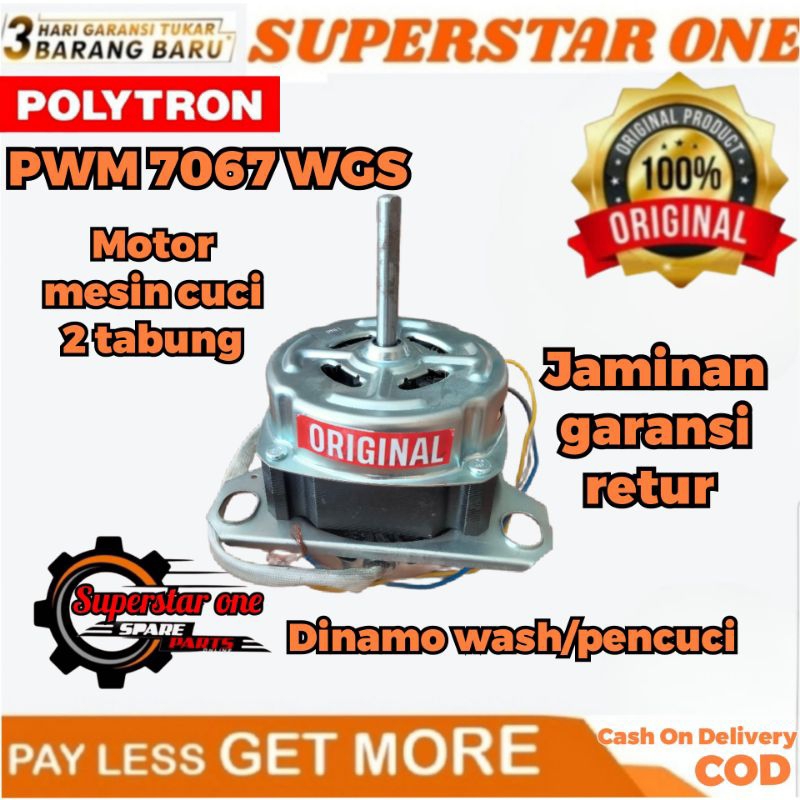 dinamo/motor wash/pencuci mesin cuci Polytron PWM 7067 WGS