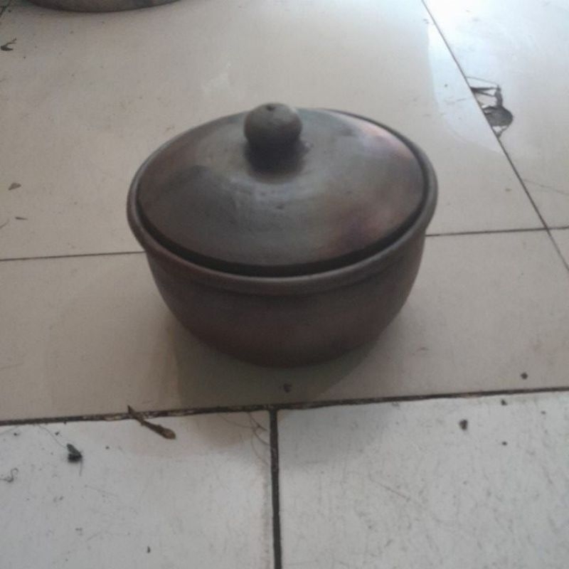 Panci / Kendi Bubur uk Diameter 22 cm Tanah Liat