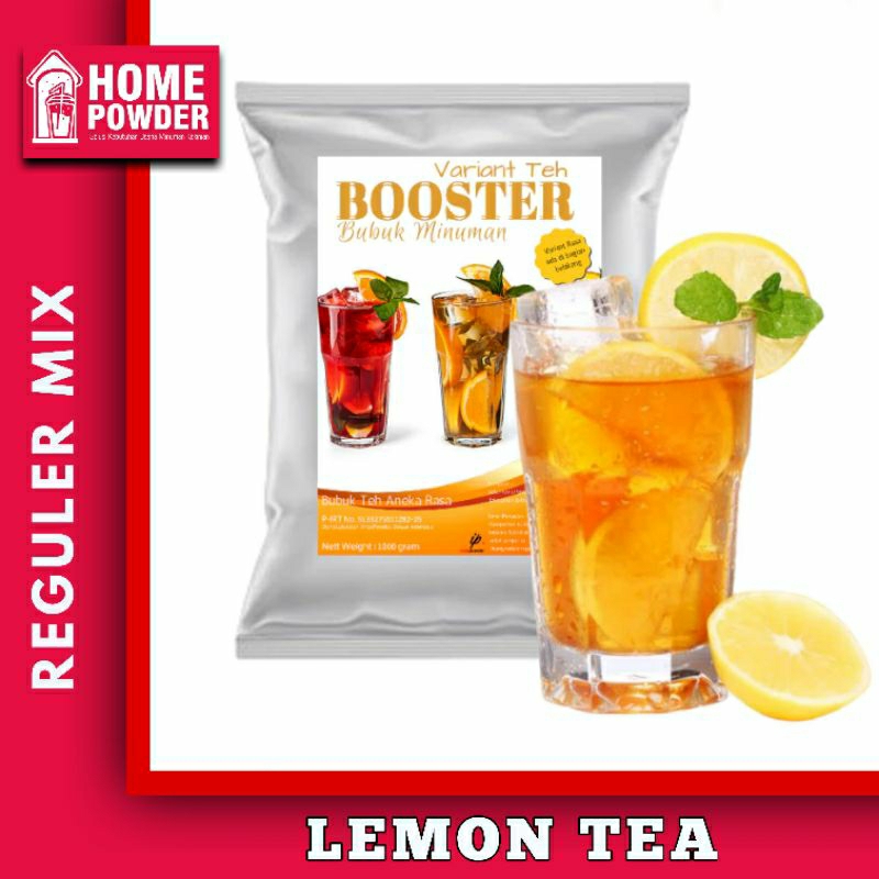 

Bubuk Minuman Booster Lemon Tea 1Kg Indopowder Murah Reguler Mix