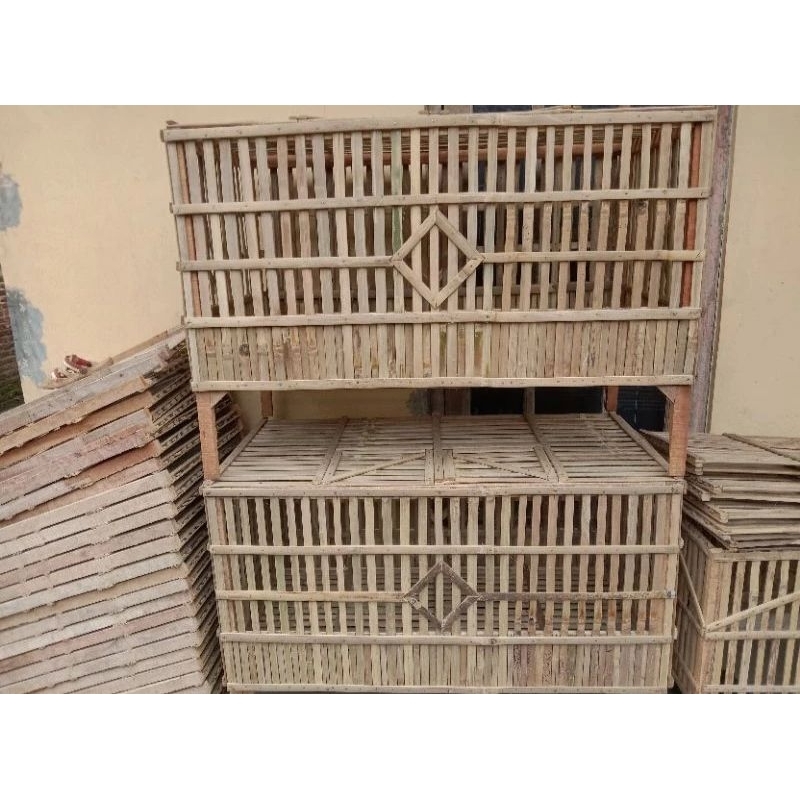 kandang box ayam ukuran 1meter/ kandang doc ayam terbuat dari bambu