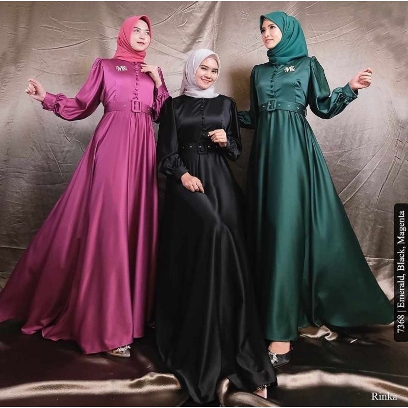 Rinka dress satin silk