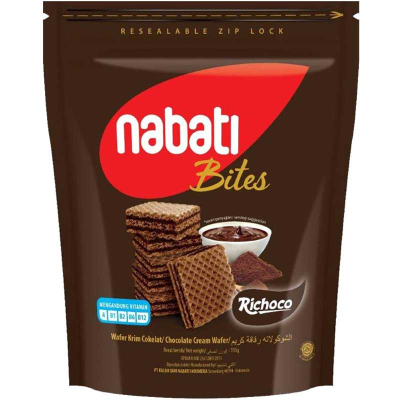 

nabati Richoco Bites Wafer Krim Cokelat 115 g