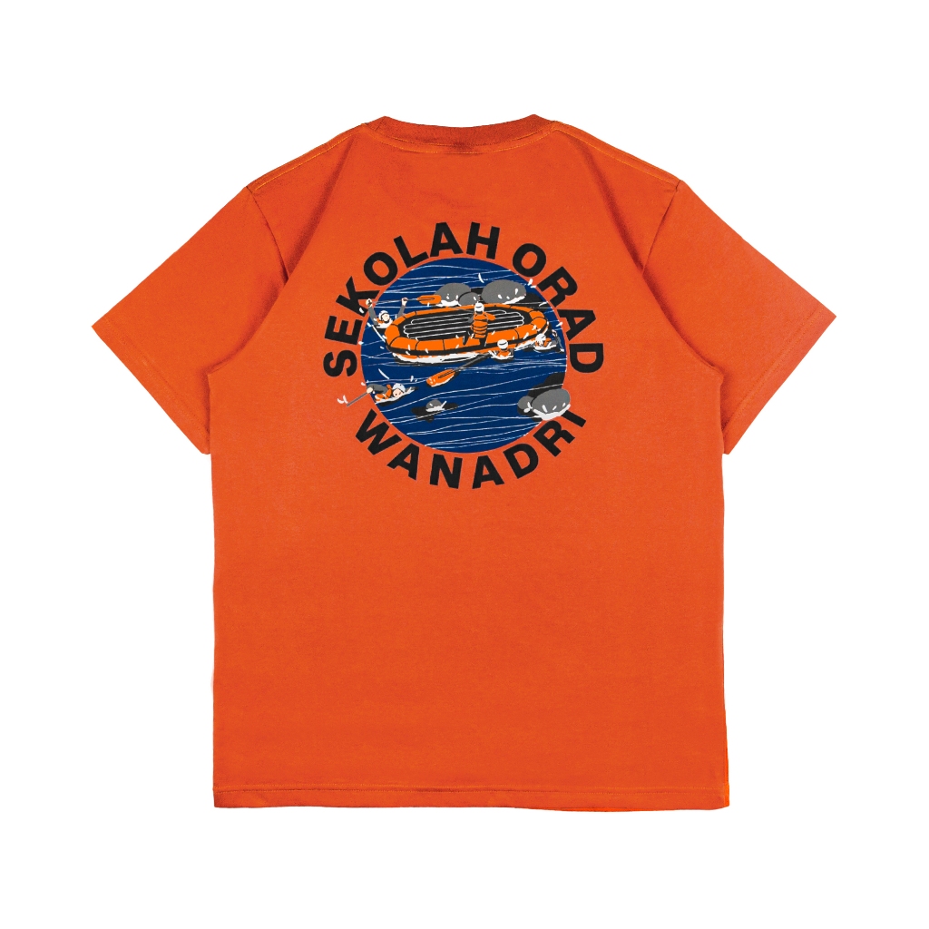 Kaos Sekolah ORAD Wanadri 2024 Orange Bata-official merch-Navdar