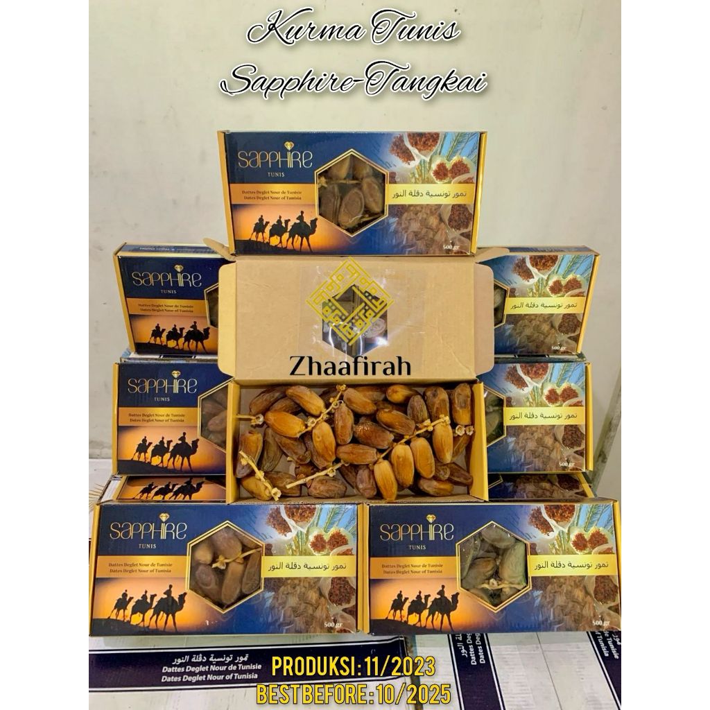 

kurma manis tunis sapphire tangkai 500 gram