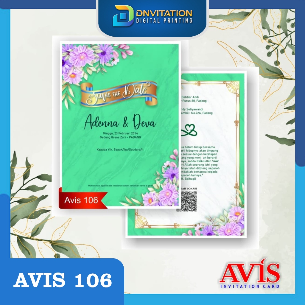 UNDANGAN AVIS 106 // PLUS CETAK