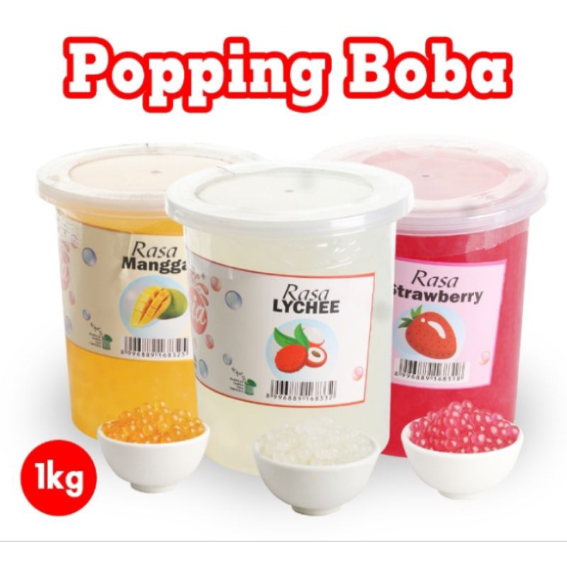 

Boba Pecah 1KG Rasa Lychee - Popping Boba Lychee