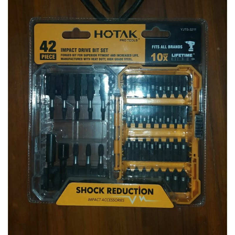 HOTAK Impact Drive Bit Set 42 Piece
