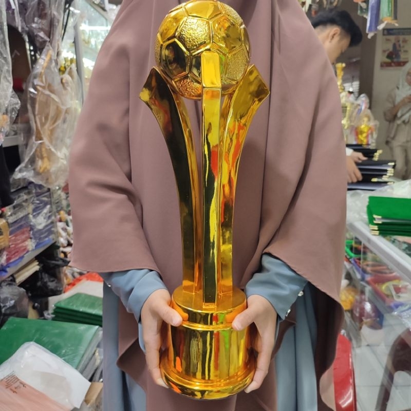 trophy piala bergilir croum premium tinggi 50cm super besar
