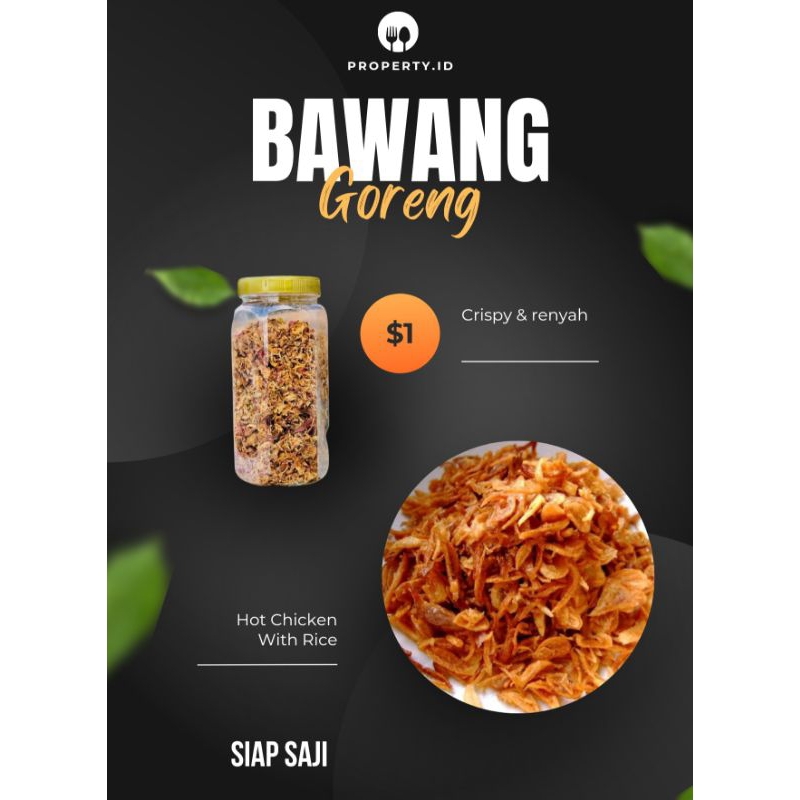 

BAWANG GORENG ( BAGOR) SIAP SAJI CRISPY DAN RENYAH