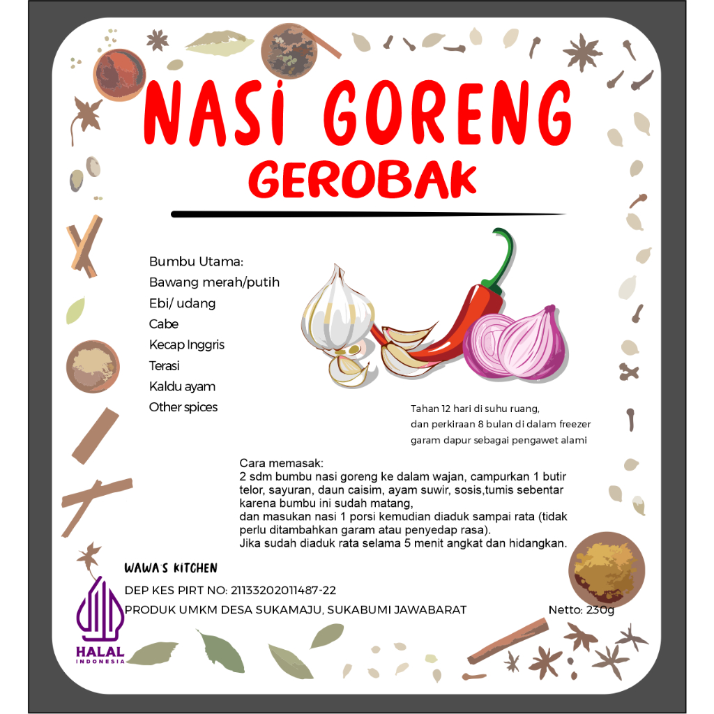 

Desain Kemasan nasgor
