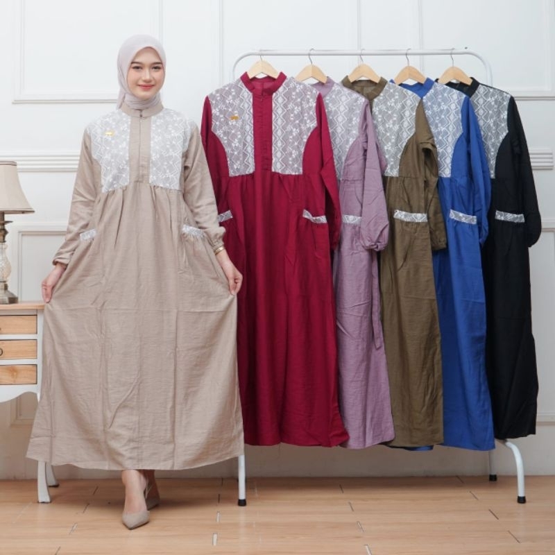 #Gamis Riean Burkat Linen Turkish #Gamis Kekinian Jumbo #Gamis Halus #Gamis Viral #Gamis Wanita #Gam