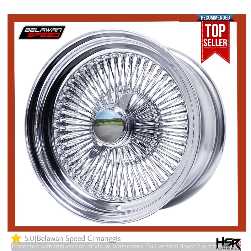 PELEK MOBIL HSR WIRE WHEELS RING 15 R15 UNTUK MERCY BMW-GRATIS ONGKOS KIRIM