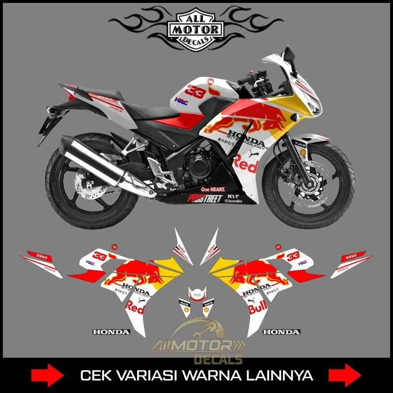 Striping Honda Cbr K45 Motif Reddbuul / Decal Motor Cbr k45 Local / Sticker Cbr150r / Stiker Skotlet
