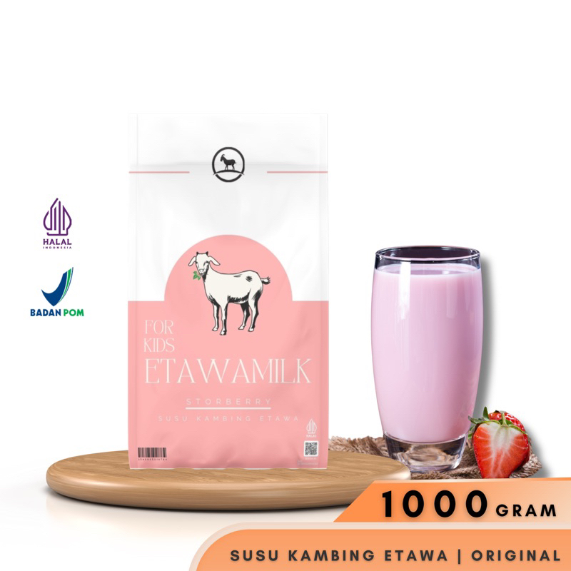 

Etawamilk For Kids Susu Kambing Etawa Bubuk 1kg Rasa Stroberry