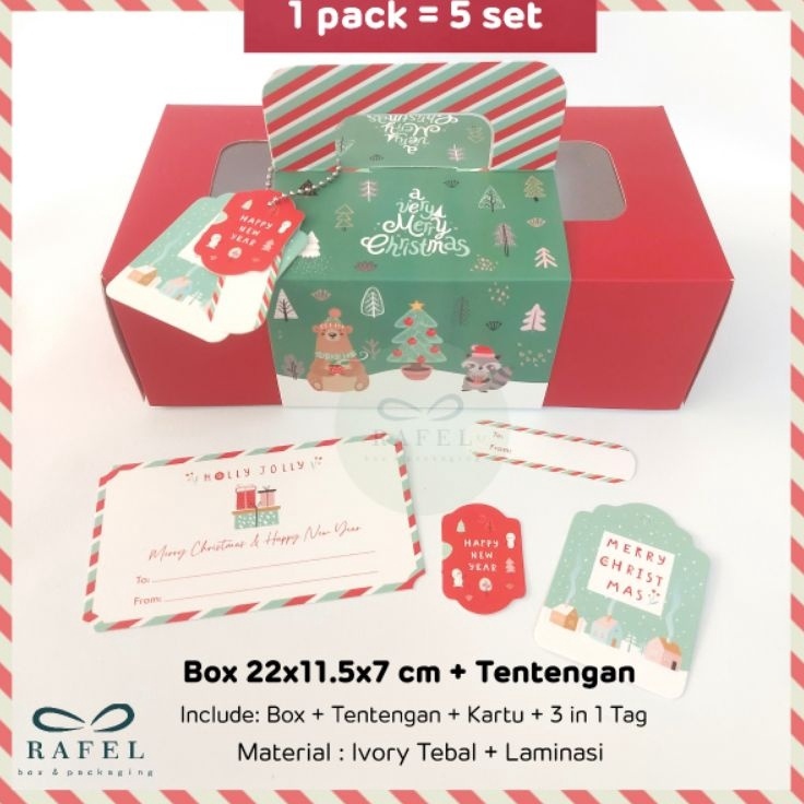 

Souvenir Kenangan Abadi dari Petualangan Anda 5 Set Box 22 x 115 x 7 cm Tentengan Natal