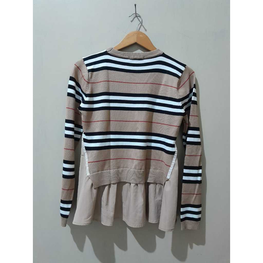 PREWASH baju blouse knit no setcel kemeja haidee wearing klamby