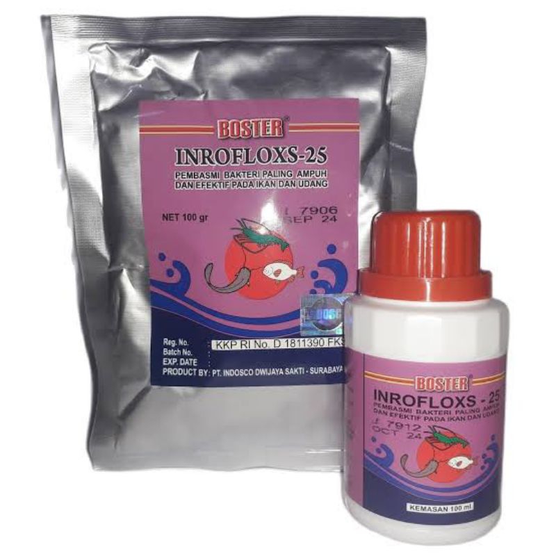 Boster Inrofloxs Inroflok Inroflox 25 Antibiotik Ikan