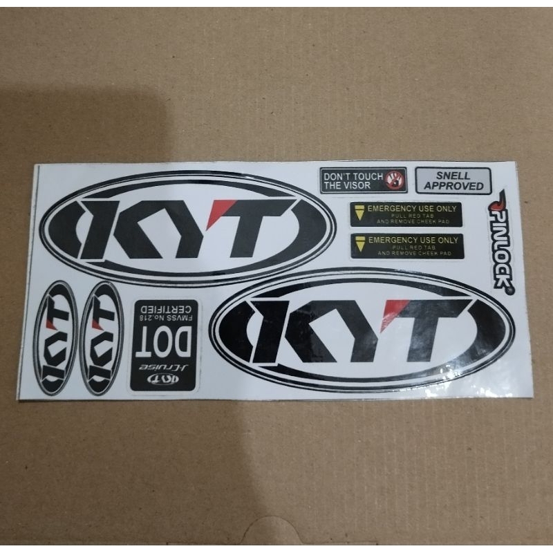 STIKER HELM KYT