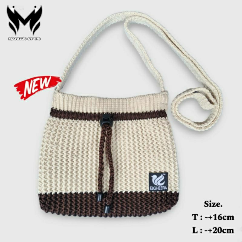 New Tas Rajut Sling bag tass selempang wanita/pria