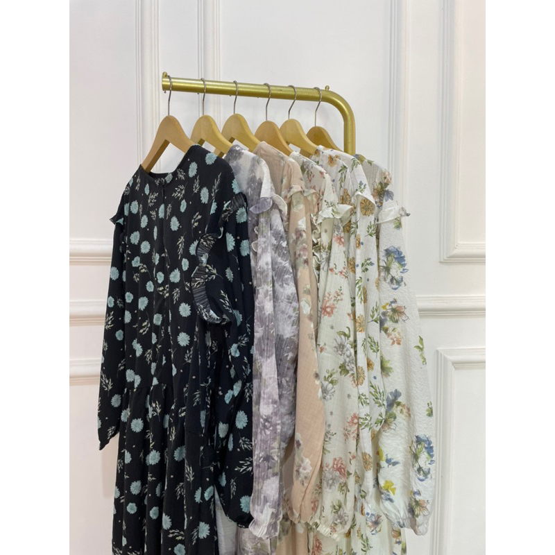 MIDI DRESS/GAMIS CRINKLE YORYU PREMIUM/GAMIS CRINKLE MOTIF/GAMIS RAYON MOTIF/GAMIS RAYON BUNGA