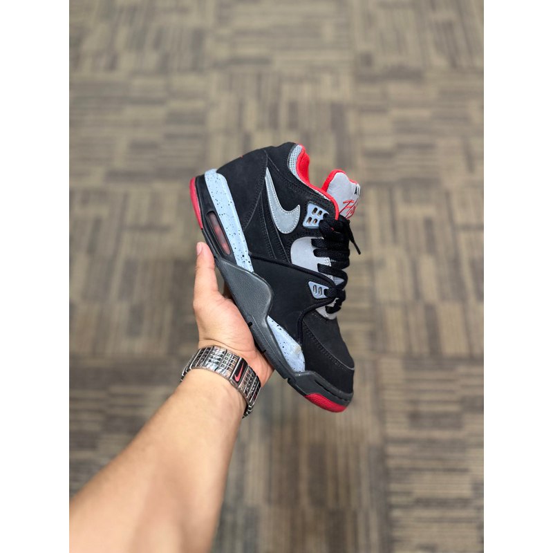 NIKE AIR FLIGHT '89 "BLACK CEMENT" SIZE 42 MULUS