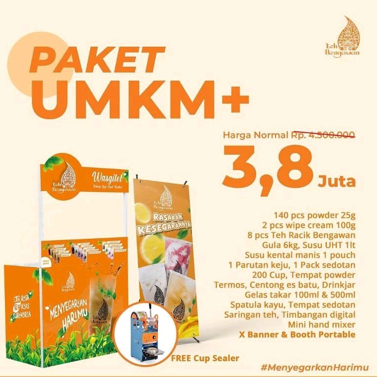 

Paket UMKM+ Es Teh bengawan