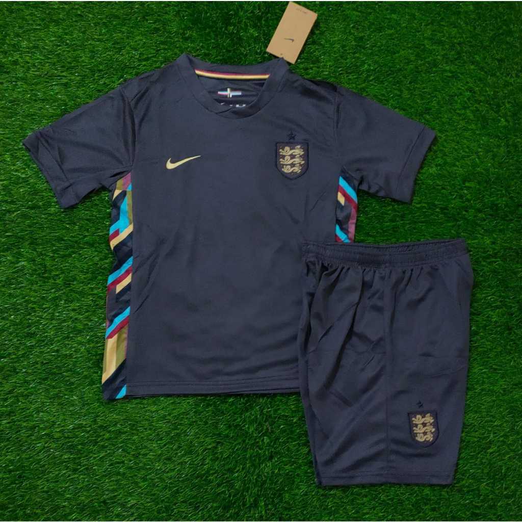 Jersey Kids Inggriss Away Piala Eropa 2024 Grade Ori Import Setelan Baju Sepak Bola Englandd Anak Fu