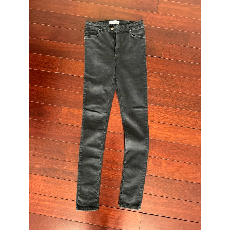 ‼️PROMO‼️ Preloved mango zara women skinny jeans celana panjang jegging hitam wanita size 36