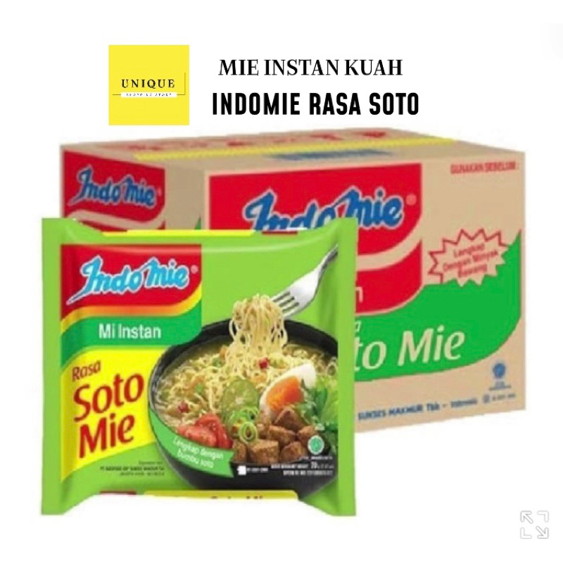 

INDOMIE mie instan rasa soto 1 dus (40 pcs)
