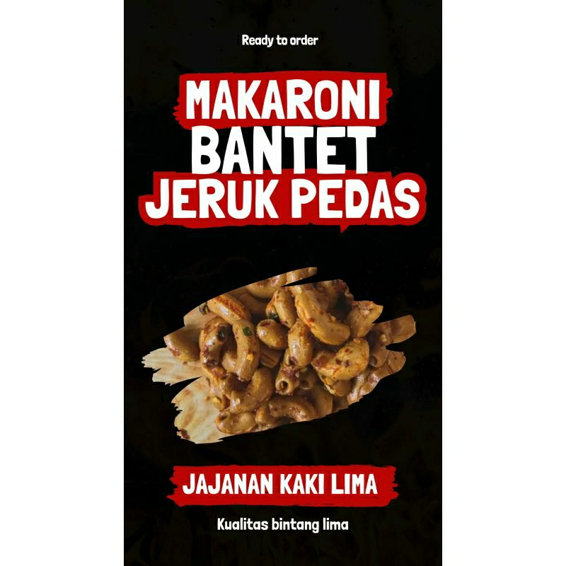 

(1kg)makaroni bantet pedas/makaroni kriuk pedas murah