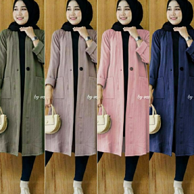 Hemat Keras Jaket Knit Rajut Tebal Import Tessa Cardy 5 by Hijab Solo LIVE