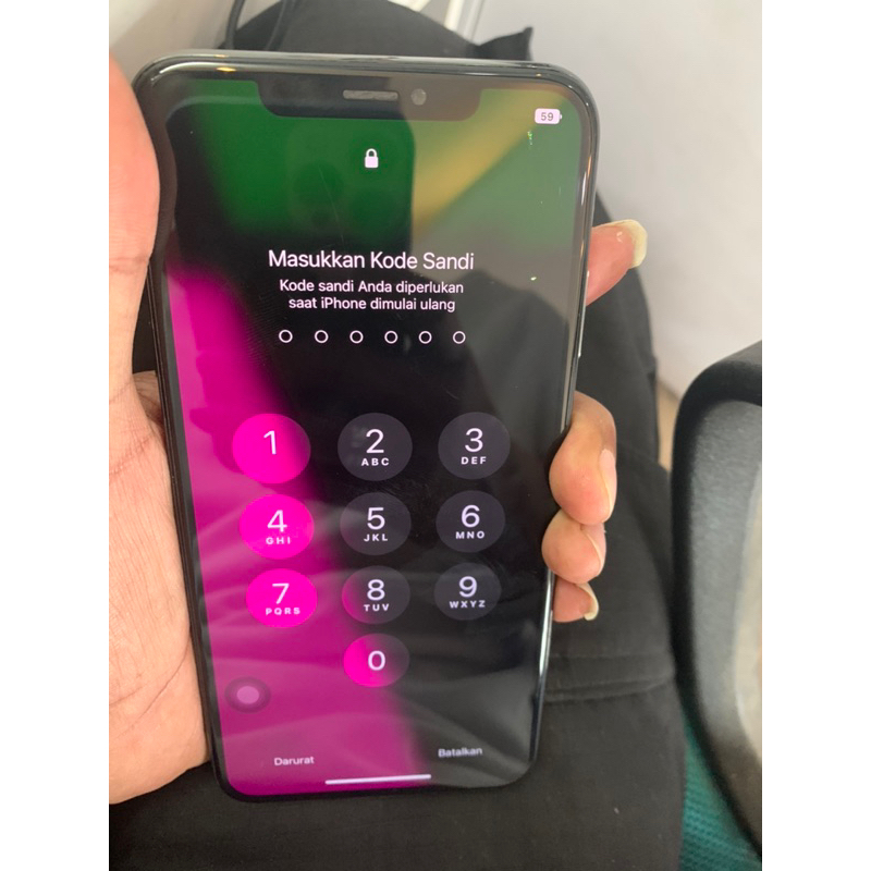 xs max 64gb passcode