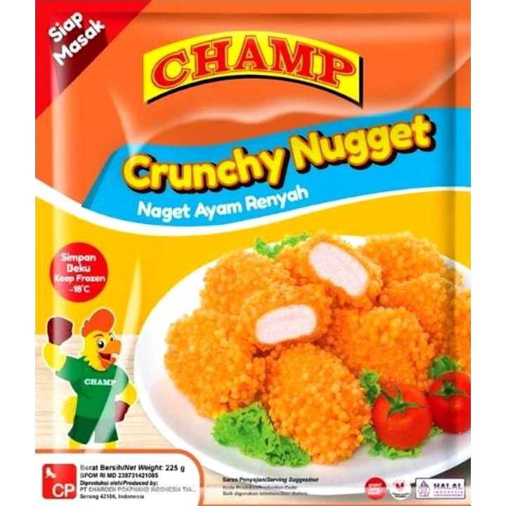 

Champ Crunchy Nugget 225 gr dan 450 gr