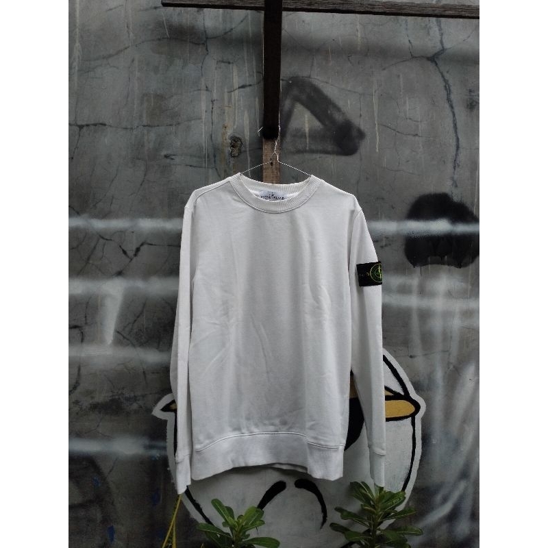 crewneck stone island putih